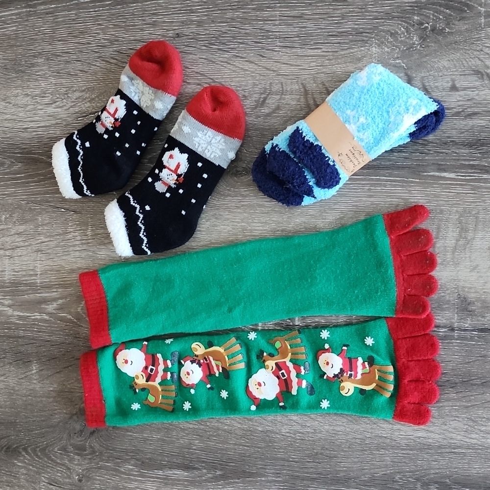 Cozy Holiday Socks Bundle (3 pairs)